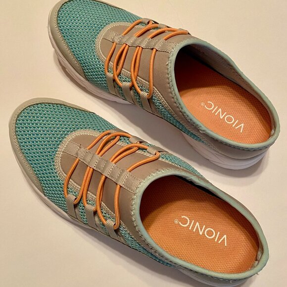 Vionic Mesh Slip on Mules Arch Support Removeable Orthotic Size 8.5 - Picture 1 of 4